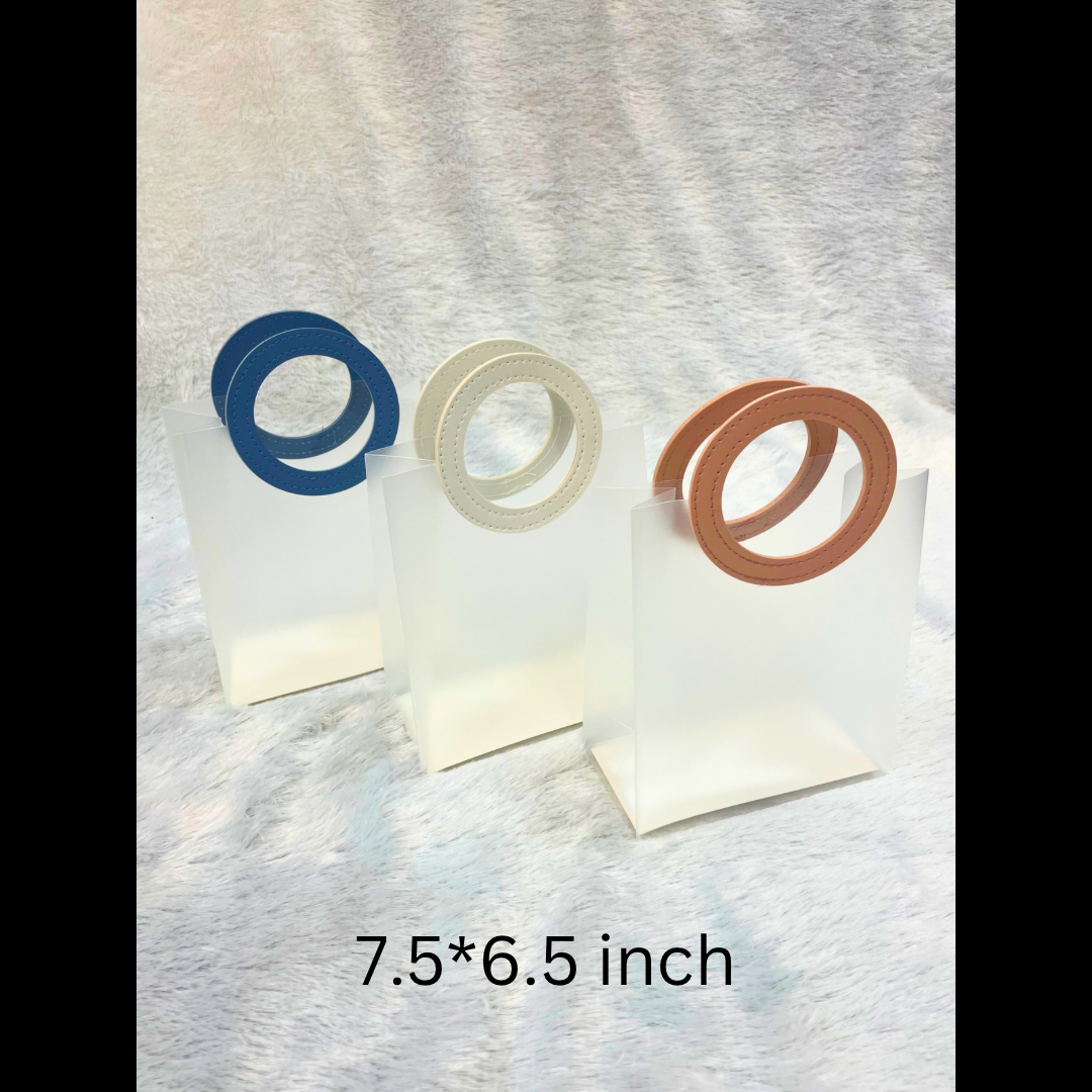 Transparent round handle 7.5*6.5 (10 pieces)