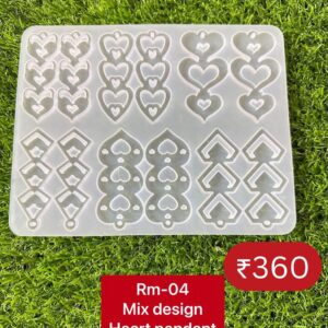 Mix Design Heart Pendant Mould