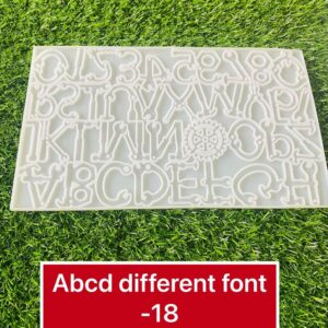 ABCD Different Font-18 Mould