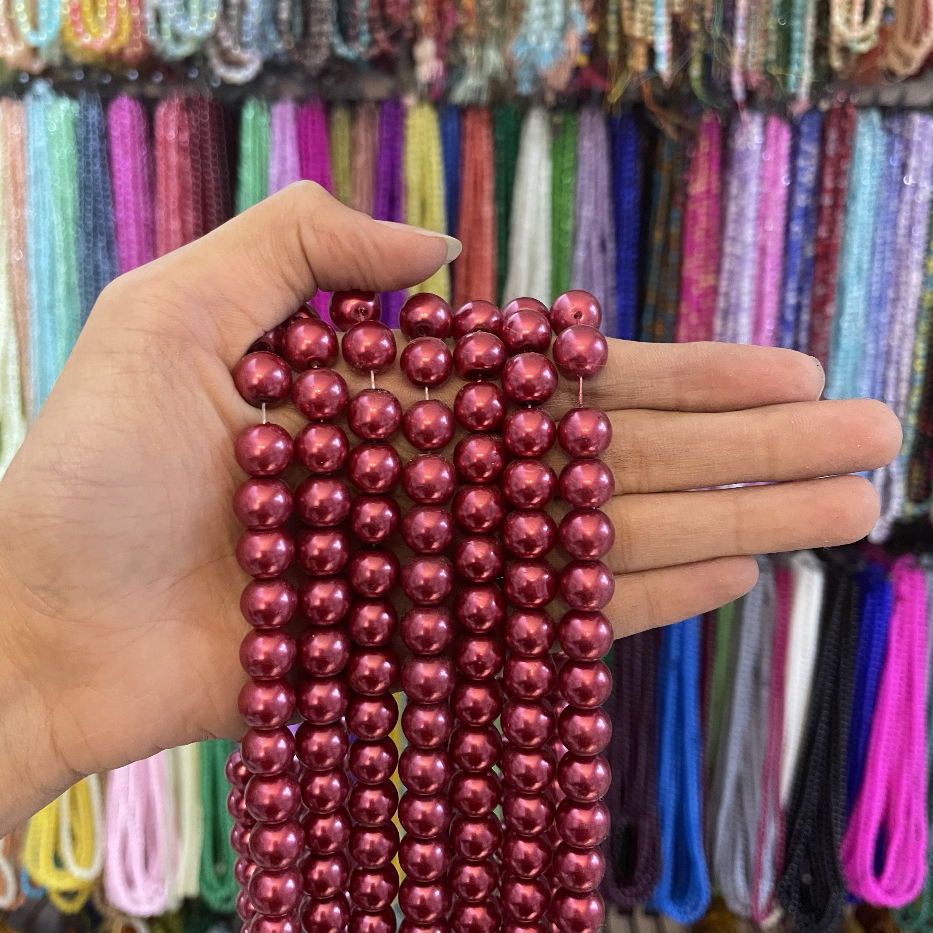 Red pearl 1 line (10mm)